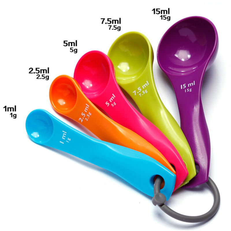 Home Cooking Utensil Set - 5Pcs 소금 오일 스푼 사랑스러운 주방