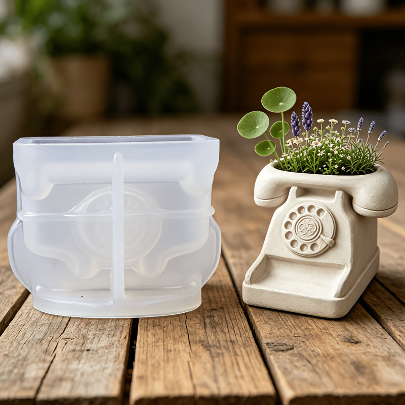 3D 빈티지 회전식 전화기 다육식물 화분 실리콘 몰드  - Tagine Clay Pot 리뷰 및 가격