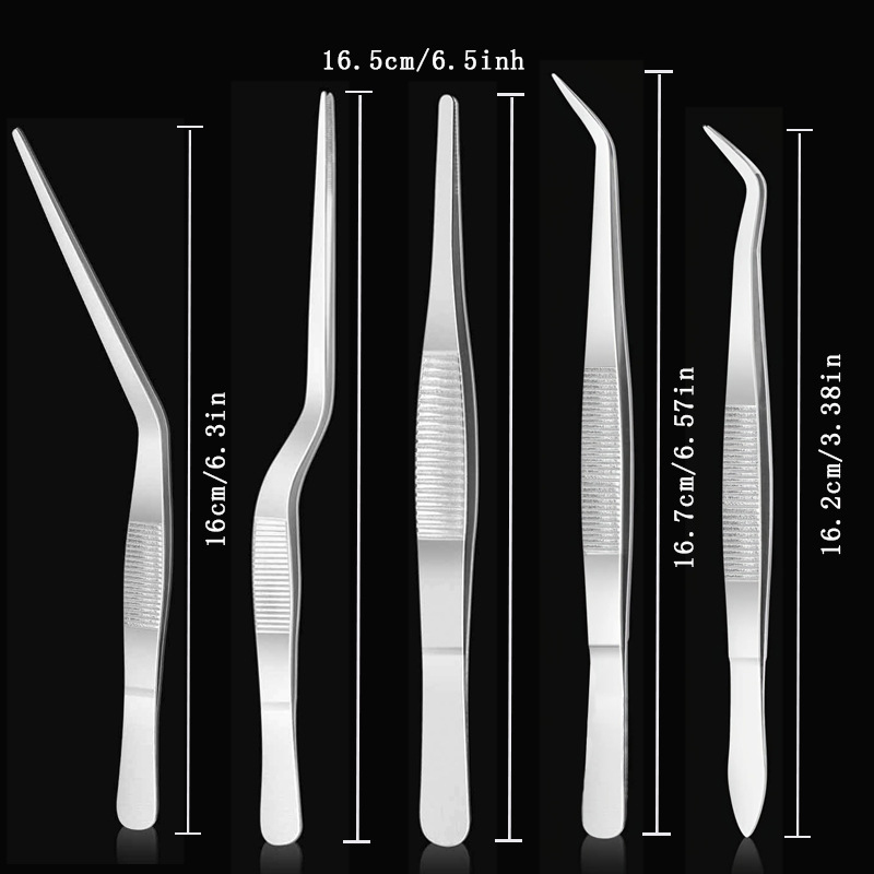 스테인리스 스틸 도금 집게 프로 셰프 서빙 집게 세트  - Home Cooking Utensil Set 리뷰 및 가격