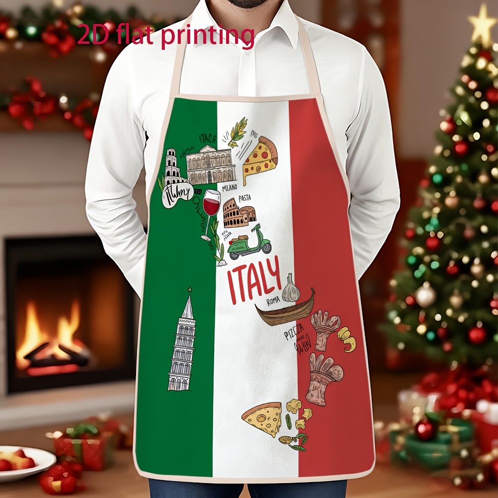 이탈리아 국기와 음식 패턴이 있는 유니섹스 2D 플랫  - Home Cooking In Italian 리뷰 및 가격