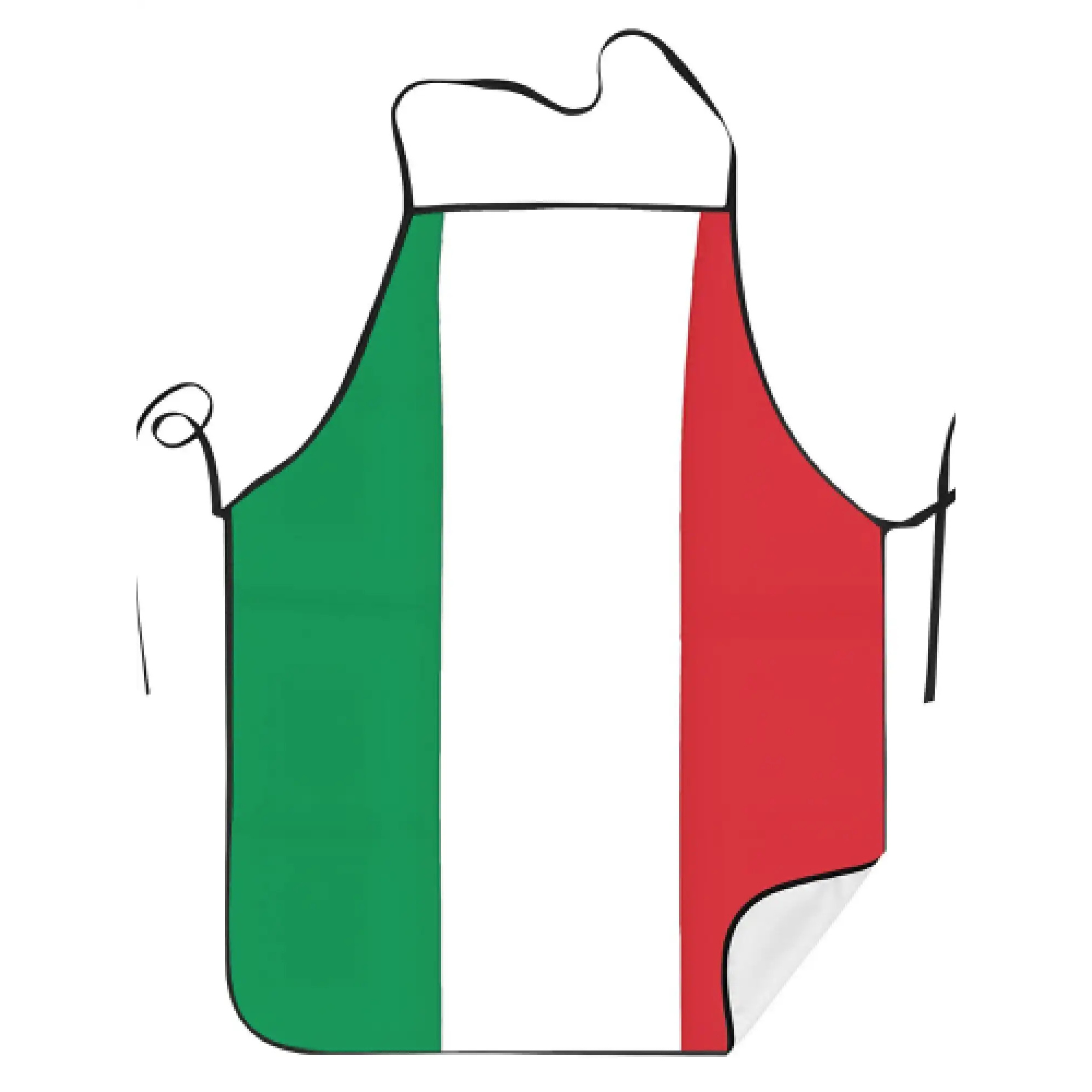 1pc 빈티지 스타일 이탈리아 국기 프린트 민소매 앞치 - Home Cooking In Italian 리뷰 및 가격