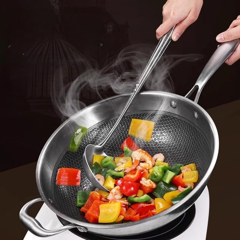 식품용 스테인리스 스틸 웍 주걱 금속 주방기구 슬롯형  - Home Cooking Utensil Set 리뷰 및 가격